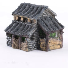 Cute Resin Miniature Statue Mini House Figurines Chinese Rural Sense DIY Scene Statue Bonsai Decor Fairy Garden Micro Landscape