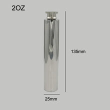 UPORS 2OZ Hip Flask with Wine Funnel Portable Mini Stainless Steel Whiskey Flask Flat Bottom Tube Alcohol Bottle