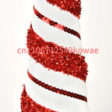Christmas Decorations: Conical Tree Tower, Plastic V-shaped Tabletop Decoration, Window Display Coffee Shop Atmosphere