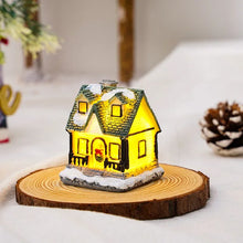 Christmas Decorations Resin Christmas Small House Micro Landscape Luminescent Snow House Decorations Christmas Gifts Santa Claus