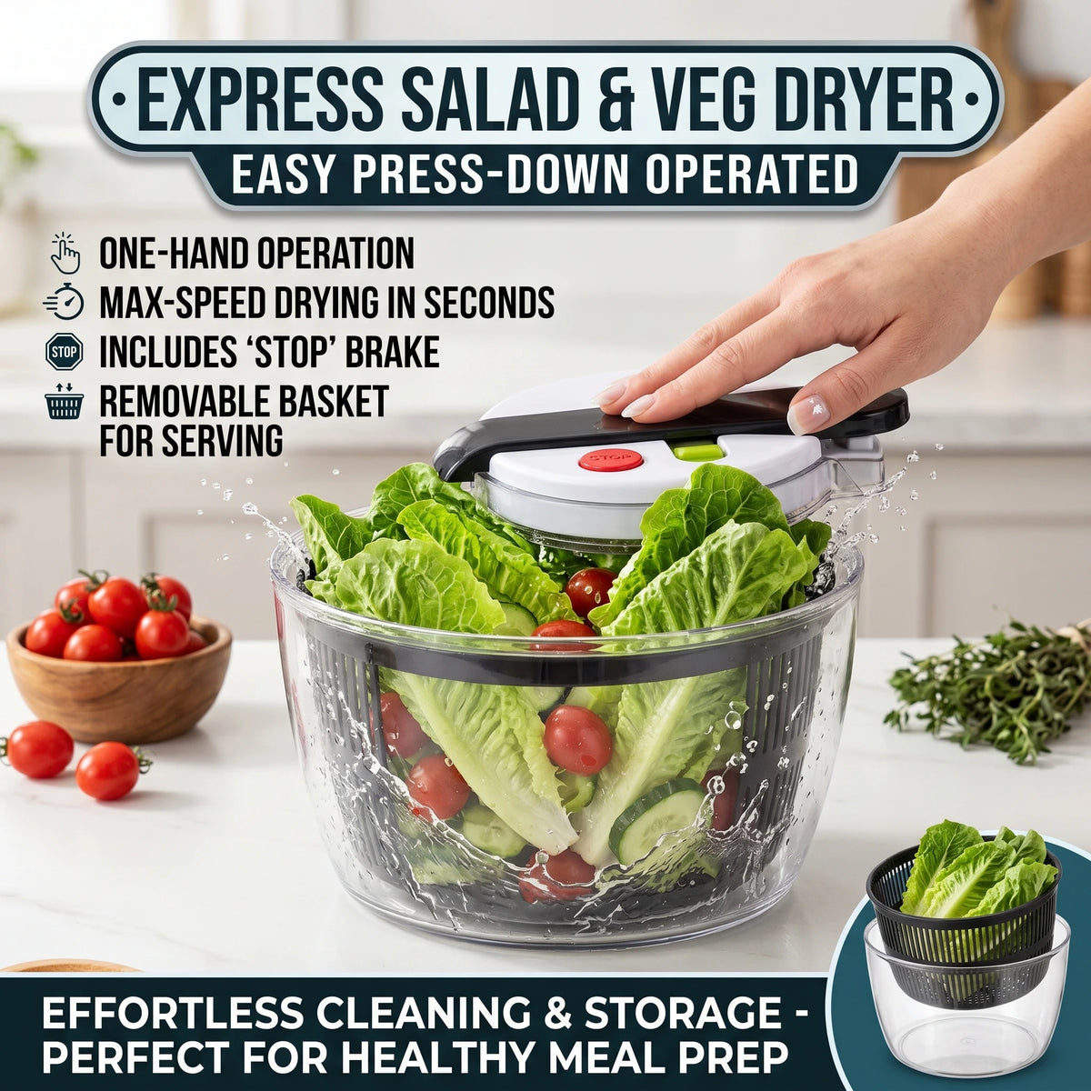 Vegetables Salad Spinner Lettuce Leaf Vegetable Dehydrator Multifunctional Vegetable Washer Salad Vegetable Dryer Mixer