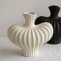 Plastic Irregular Shape Vase Solid Color High-end Water Cultivation Vase Desktop Decor Imitation Ceramic Flower Arrangement Vase
