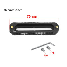 Mini NATO Rail Camera Anti-Off Quick Release NATO Rail Thickness 6mm Length 48 78mm for FX3/FX30  camera NATO Handle Camera Cage