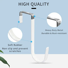 Door Hook with Rubber No Need for Drilling Cabinet, Wardrobe Door Rear Anti Slip Hook Over The Door Organizers