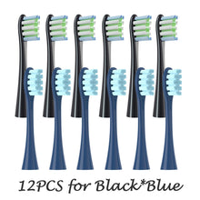 12PCS Vacuum Sealed Packed Replacement Brush Heads for Oclean X PRO/ Z1/ F1/ One/ Air 2 /SE Soft DuPont Deep Cleaning Nozzles