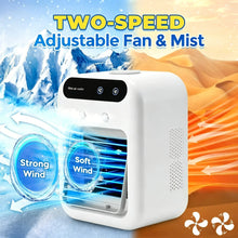 Mini Mute Air Conditioning Fan Portable Desktop Air Cooler with Humidification USB Rechargeable for Household Home Office