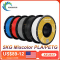 5KG PLA PETG TPU Filament 1.75mm High Quality 3D Printing Material Degradable Eco-friendly For 3D Printer Plastic 5 Rolls