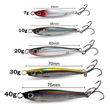 1-5Pcs Lure Kit 7g 10g 20g 30g 40g Metal Jig Spoon VIB Sinking Pencil Fishing Tackle Box Teflon Hook Pesca Swimbait Baits