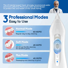 D52 Portable Cordless Water Flosser USB Rechargeable Water Jet Floss Tooth Pick 6 Jet Tip 300ml 3 Modes Teeth Clean for Travel