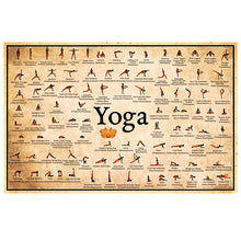 7 Chakras & Corresponding Print Yoga Poses Poster Yoga Room Decor Gym Wall Art Picture Chakra Canvas Painting Decoration