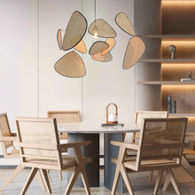 2025 Rattan Weaving Hanging Lamps For Ceiling Wicker Lamp Petals Pendant Lights Flower Japan Style Chandelier Loft Home Decorati
