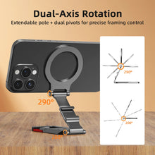 Soporte magnético para teléfono con mosquetón Flymile para accesorios de iPhone 18 Pro Max, 17, 16, 15, compatible con trípode MagSafe