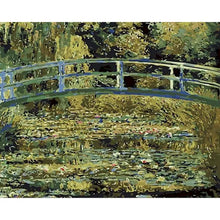 GATYZTORY 40x50cm Framed Painting By Numbers Handpainted City Bridge Landscape Paint By Number Acrylic Draw Canvas Crafts