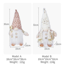 LED Christmas Decorations Light Bedroom Christmas Gnomes Plush Doll Ornaments Knited Elf Dwarf Gift Home Indoor Table Decor Lamp