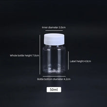 15ml/20ml/30ml/100ml Plastic PET Clear Empty Seal Bottles Solid Powder Medicine Pill Vial Container Reagent Packing Bottle