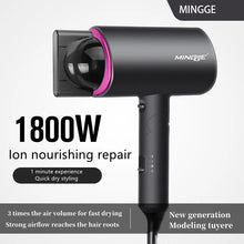 Popular Foldable Hair Dryer 1800W Blue Light Negative Ion Super Silent US/EU/UK/Plug 110V/220V Home Barber Recommended