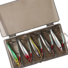 1-5Pcs Lure Kit 7g 10g 20g 30g 40g Metal Jig Spoon VIB Sinking Pencil Fishing Tackle Box Teflon Hook Pesca Swimbait Baits